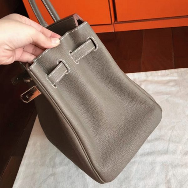 Réplique de luxe Hermes Birkin 40cm sac à main étoupe – Image 3