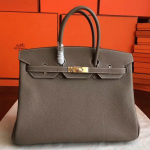 Réplique de luxe Hermes Birkin 40cm sac à main étoupe