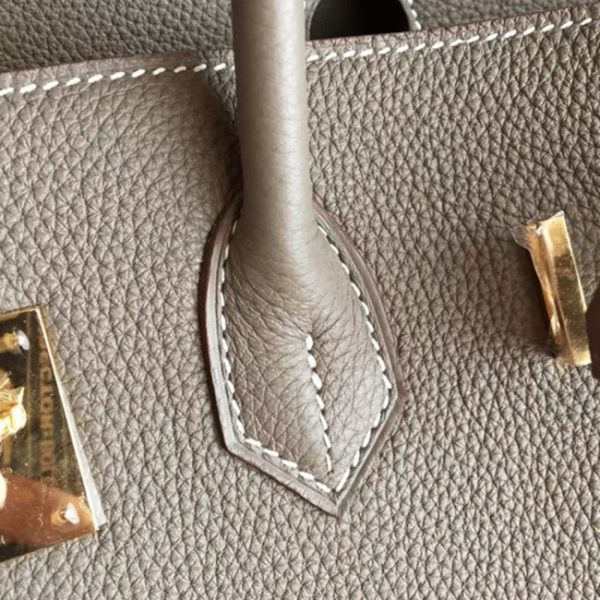Réplique de luxe Hermes Birkin 40cm sac à main étoupe – Image 5
