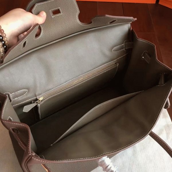 Réplique de luxe Hermes Birkin 40cm sac à main étoupe – Image 6