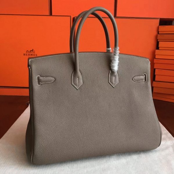 Réplique de luxe Hermes Birkin 40cm sac à main étoupe – Image 7