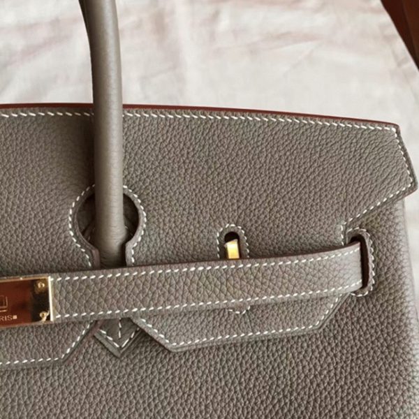 Réplique de luxe Hermes Birkin 40cm sac à main étoupe – Image 8