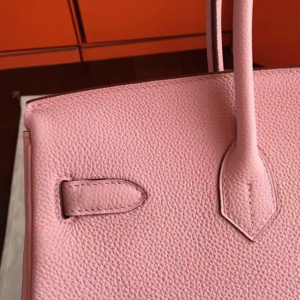 Contrefaçon Hermes Birkin 40cm sac à main rose – Image 8
