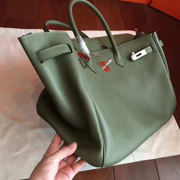 Fausse réplique Hermes Birkin 40cm sac à main canopée – Image 5