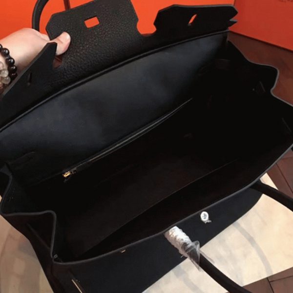 Réplique Hermes Birkin 40cm sac à main noir – Image 2