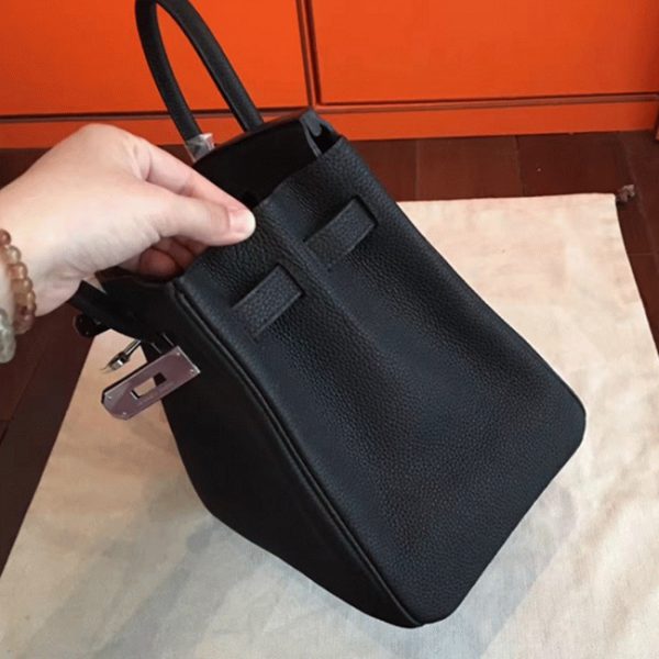 Réplique Hermes Birkin 40cm sac à main noir – Image 7