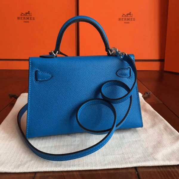 Réplique sac de créateur Hermes Kelly 20CM sac à main mykonos – Image 2