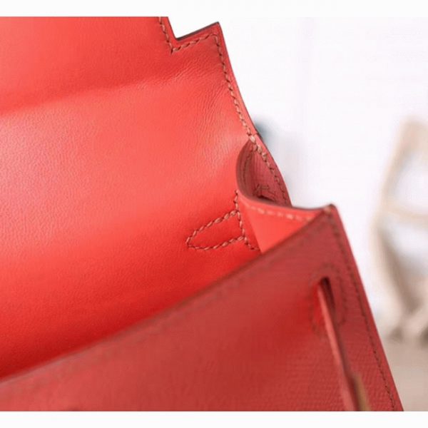 Imitation Pas Cher Sac à main Hermès Kelly 20cm Flamingo Epsom – Image 2