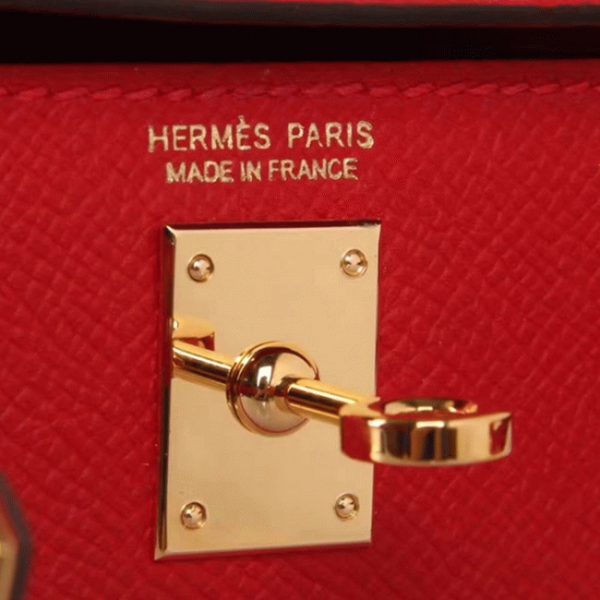 Contrefaçon Sac à main Hermès Kelly 20cm Rouge Epsom – Image 3