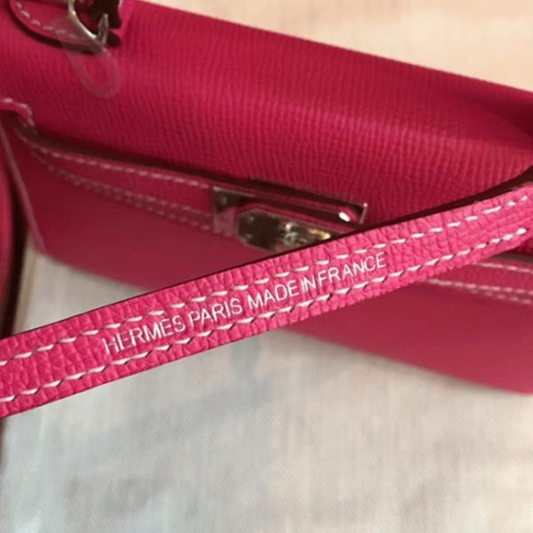 Copie Fausse Sac à main Hermès Kelly 20cm Rouge Rose Epsom – Image 3
