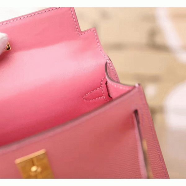Réplique Sac à main Hermès Kelly 20cm Rose Epsom – Image 2