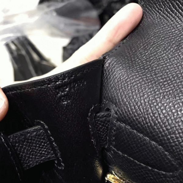 Fausse Sac à main Hermès Kelly Sellier 28cm Noir Epsom – Image 6