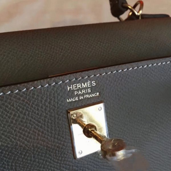 Contrefaçon Sac à main Hermès Kelly Sellier 28cm étoupe Epsom – Image 2