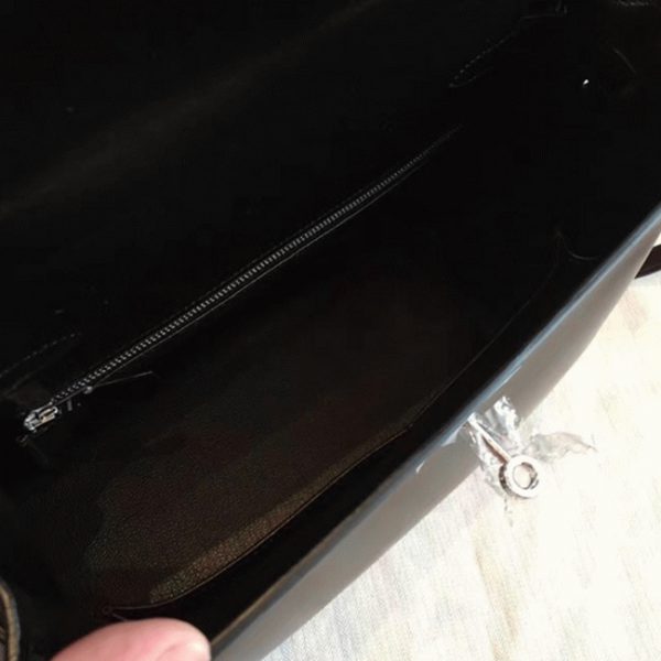 Réplique Sac à main Hermès Kelly Retourne 28cm Noir – Image 5