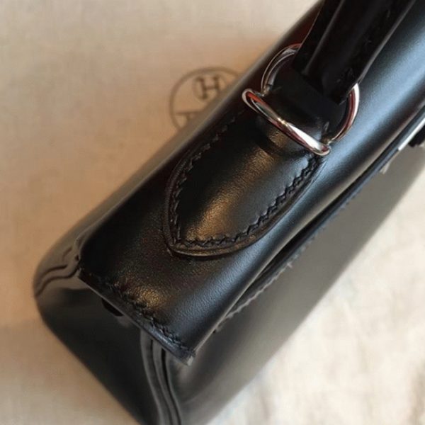 Réplique Sac à main Hermès Kelly Retourne 28cm Noir – Image 3