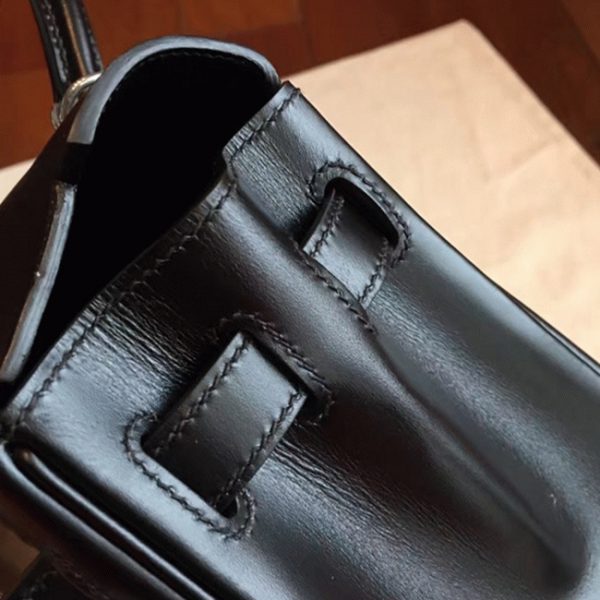 Réplique Sac à main Hermès Kelly Retourne 28cm Noir – Image 2