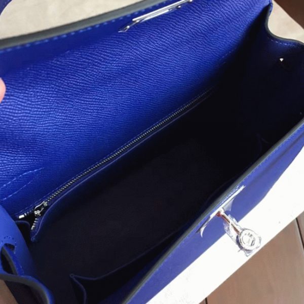 Fausse Pas Cher Sac à main Hermès Kelly Sellier 28cm Bleu électrique Epsom – Image 2