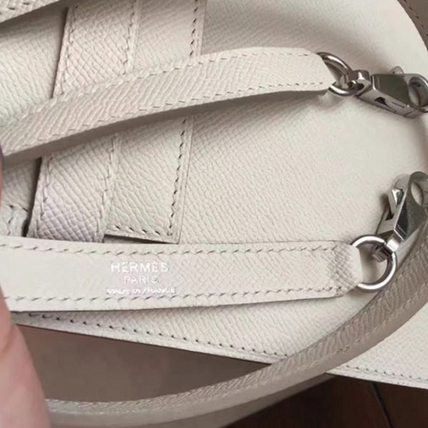 Contrefaçon Sac à main Hermès Kelly Sellier 28cm Blanc Epsom – Image 8