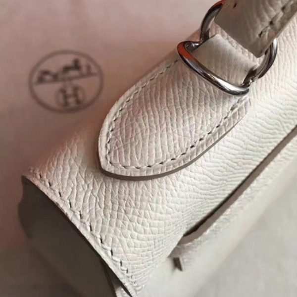 Contrefaçon Sac à main Hermès Kelly Sellier 28cm Blanc Epsom – Image 2