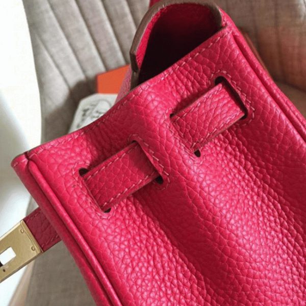 Fausse Sac à main Hermès Kelly Retourne 32cm Rouge Clémence – Image 6