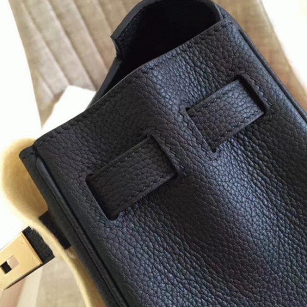 Réplique Sac à main Hermès Kelly Retourne 32cm Noir Clémence – Image 4