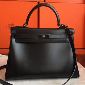 Imitation du sac à main Hermès Kelly Retourne 32cm So Black