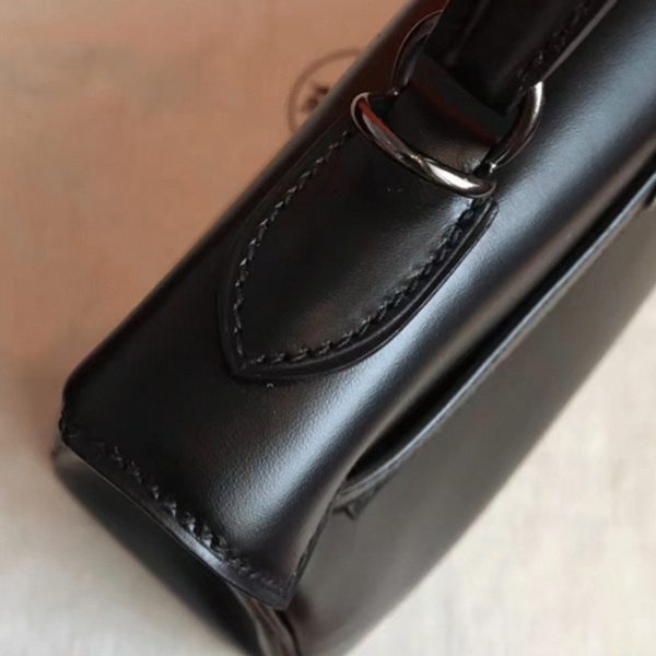 Imitation du sac à main Hermès Kelly Retourne 32cm So Black – Image 5