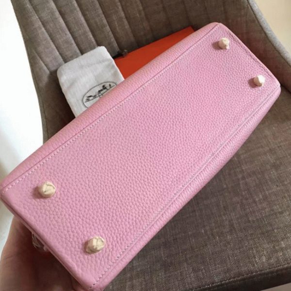 Réplique Sac à main Hermès Kelly Retourne 32cm Rose Clémence – Image 5