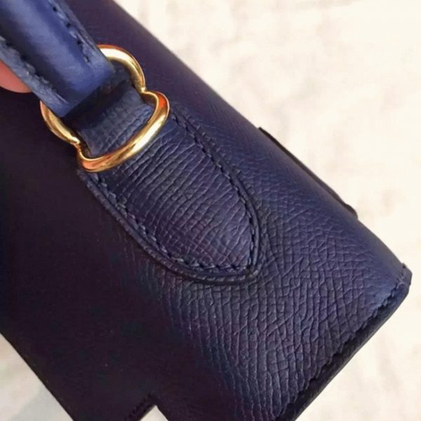 Fausse AAA Sac à main Hermès Kelly Sellier 32cm Saphir Epsom – Image 8