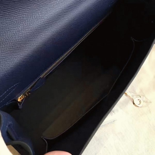 Fausse AAA Sac à main Hermès Kelly Sellier 32cm Saphir Epsom – Image 3