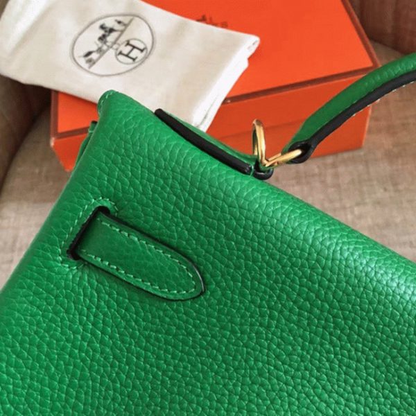 Contrefaçon Sac à main Hermès Kelly Retourne 32cm Bambou Clémence – Image 7