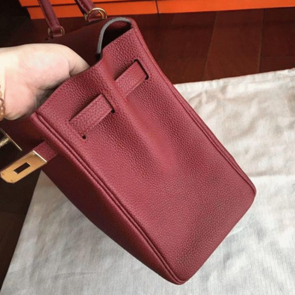 Réplique Sac à main Hermès Kelly 35cm Bordeaux Clémence – Image 6