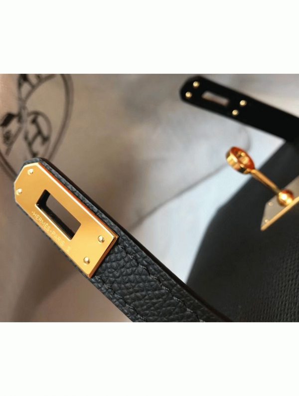 Réplique Sac Kelly Mini II Hermès Noir – Image 3