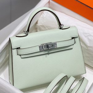 Réplique Sac Kelly Mini II Hermès Vert Fizz
