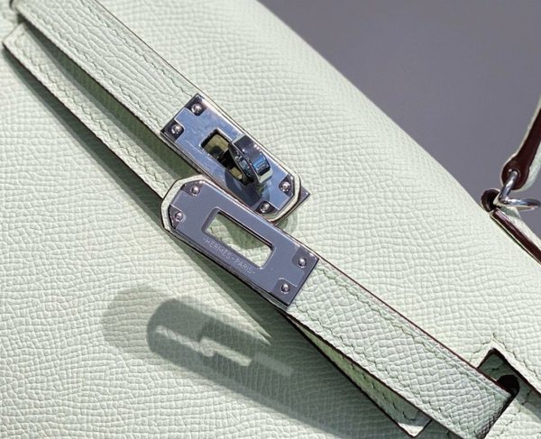 Réplique Sac Kelly Mini II Hermès Vert Fizz – Image 6