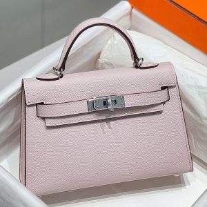 Réplique Sac Kelly Mini II Hermès Mauve Pale