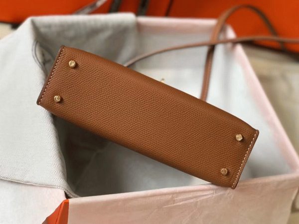 Réplique Sac Kelly Mini II Hermès Or – Image 6