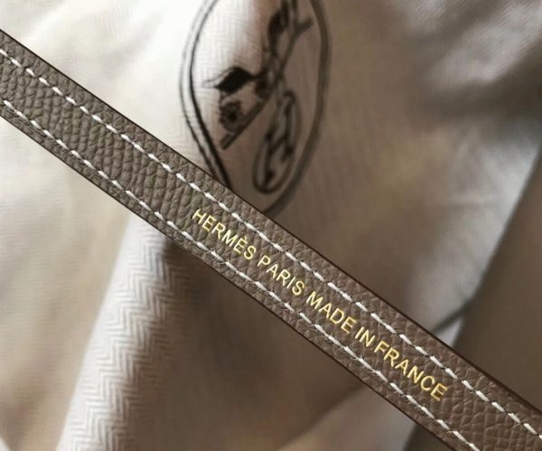 Réplique Sac Kelly Mini II Hermès Gris Taupe – Image 7