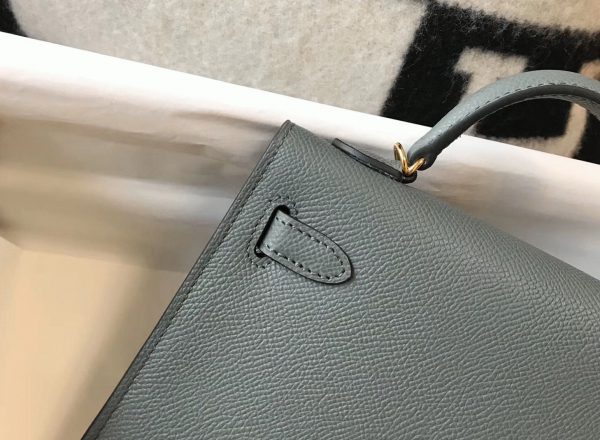 Faux Sac Kelly Mini II Hermès Vert Amande – Image 2
