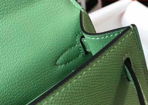 Réplique Sac Kelly Mini II Hermès Vert Criquet – Image 7