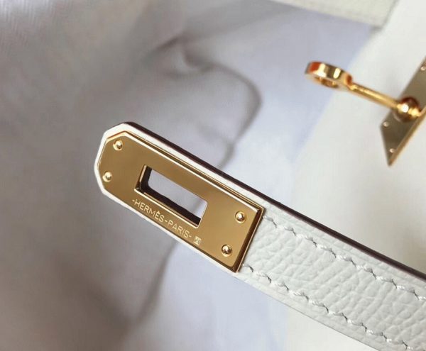 Réplique Sac Kelly Mini II Hermès Blanc – Image 5