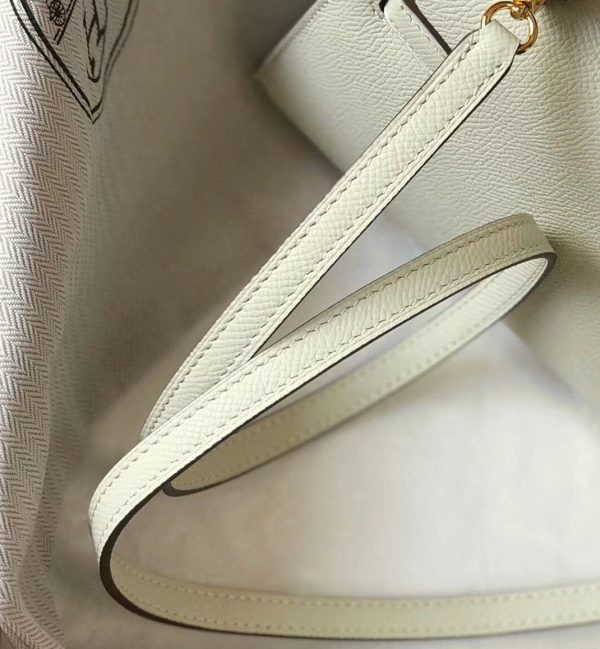 Réplique Sac Kelly Mini II Hermès Blanc – Image 6
