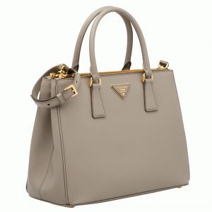 Fausse version du sac Prada Galleria grand format en gris
