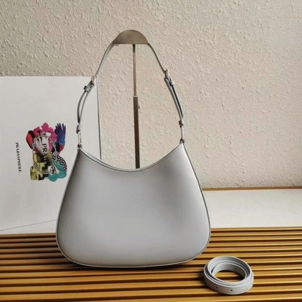 Réplique sac Prada Cleo grand modèle en bleu – Image 7