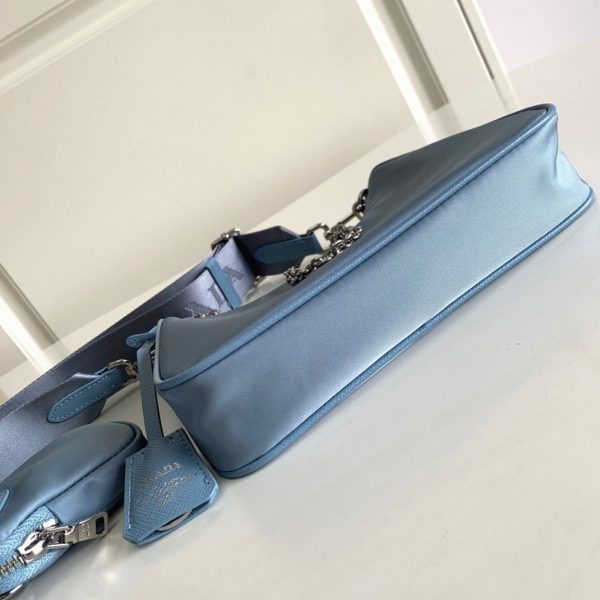 Réplique sac bandoulière Prada Re-Edition en bleu – Image 8