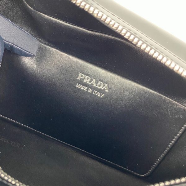 Contrefaçon sac Prada Supernova moyen modèle en cuir noir brossé – Image 7