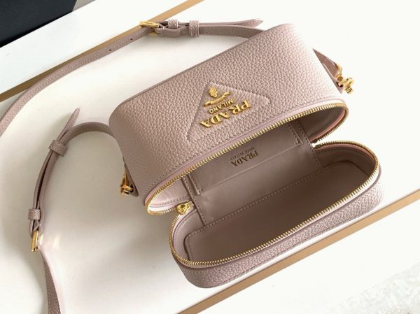 Réplique mini vanity Prada en rose clair – Image 8