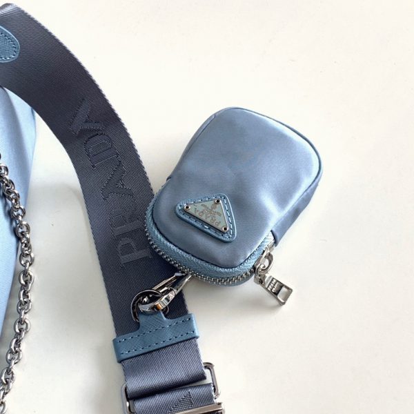 Réplique sac bandoulière Prada Re-Edition en bleu – Image 3