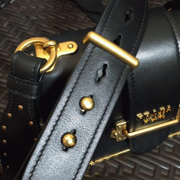 Réplique sacoche Prada Cahier en noir – Image 8