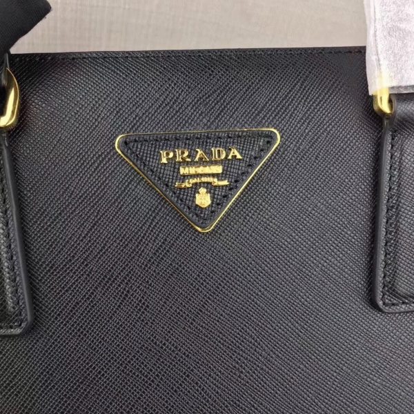 Réplique du sac Prada Galleria grand format en noir – Image 3